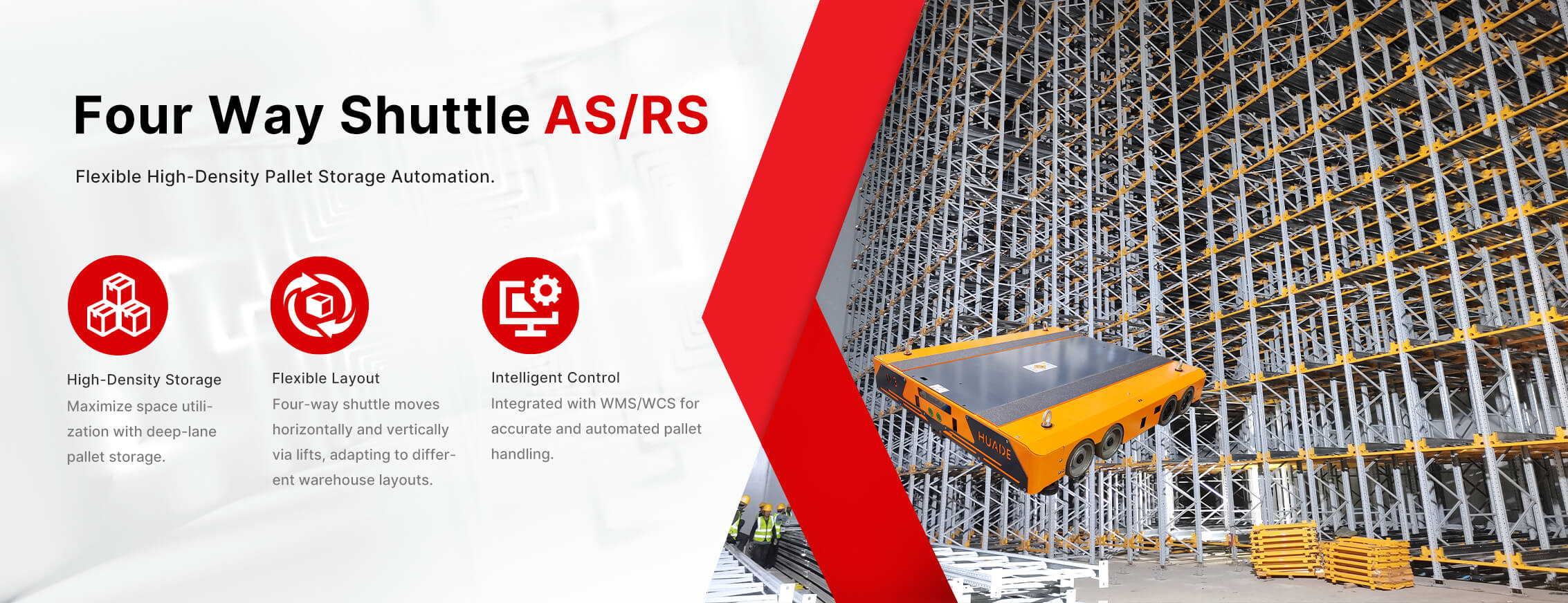 huayide four way shuttle ASRS