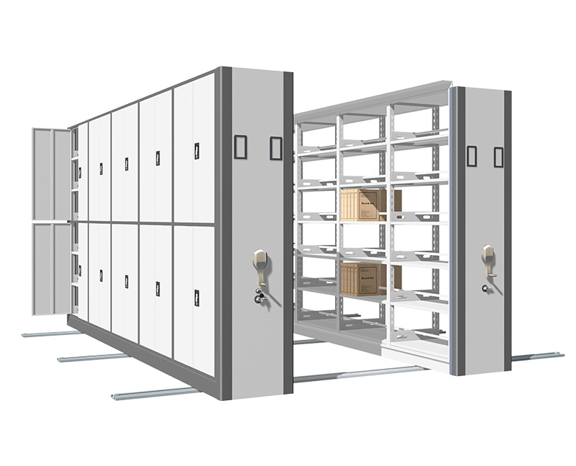 #HYD Mechanical-assist Mobile Shelving（4B)